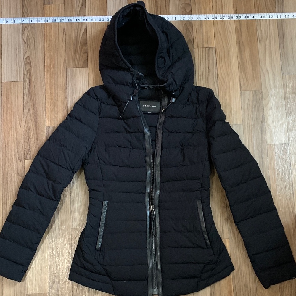 Mackage Black Hooded Puffer Jacket